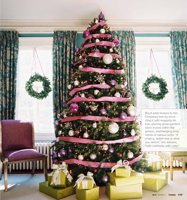 tree via martha stewart i love the ribbon on this tree from the recent issue of lonny magazine darling and sophisticated - How To Put Ribbon On A Christmas Tree Martha Stewart tree via martha stewart i love the ribbon on this tree from the recent issue of lonny magazine darling and sophisticated - How To Put Ribbon On A Christmas Tree Martha Stewart